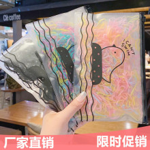 扎头发一次性橡皮筋韩国儿童头绳小清新发绳不伤发大人用加厚发圈