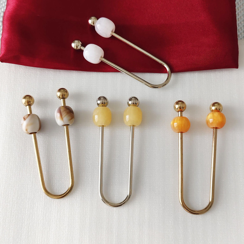 U-Shaped Detachable Adjustable Spiral Buckle for Sweater Cardigans, Waist Connection Metal Accessories, Clothing Fixing Decorative Buckle