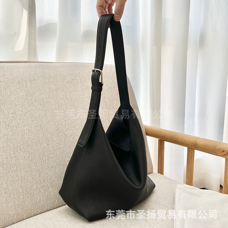 The*Row First-Layer Deerskin Shoulder Bag Lsa Hobo Super Soft Bucket Bag Commuter Satchel Armpit Bag The*Row First-Layer Deerskin Shoulder Bag Lsa Hobo Super Soft Bucket Bag Commuter Satchel Armpit Bag