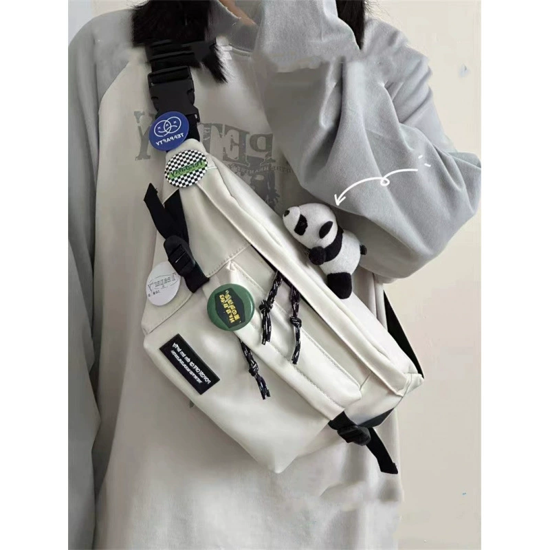 Sports shoulder bag, universal Japanese chest bag for cycling for men and women, brand belt bag for leisure