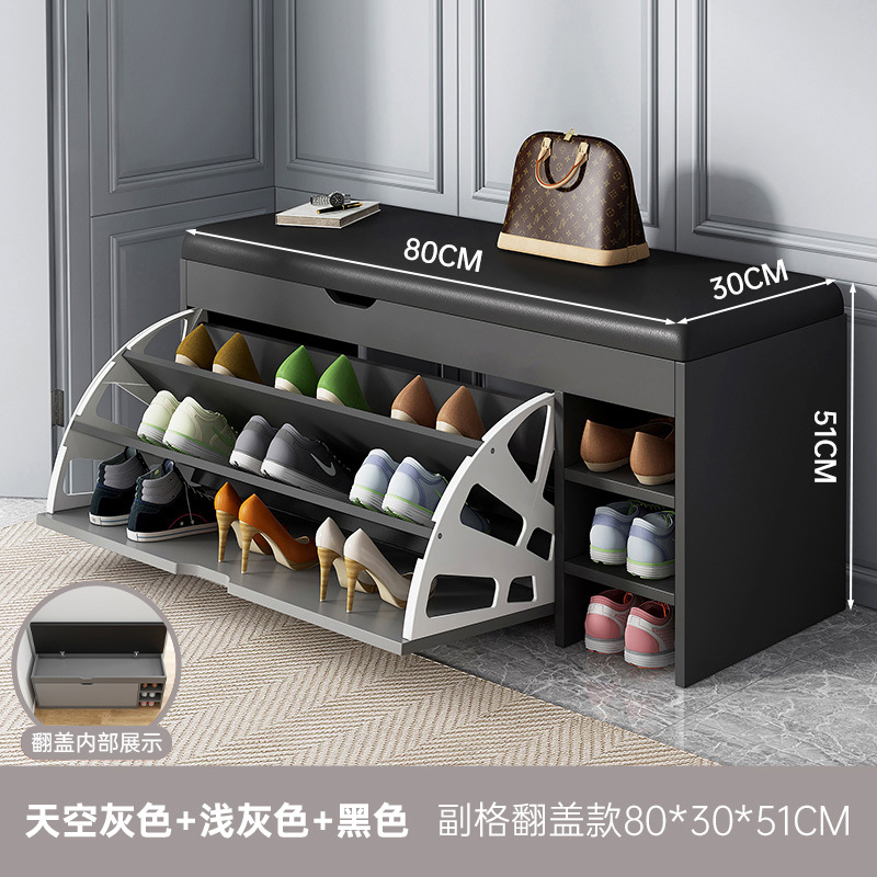 Taburete de cambio de zapatos en la puerta de entrada doméstica Taburete de vestir Taburete