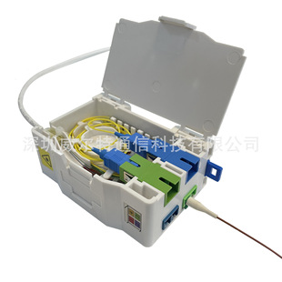 Abs Mini Type Din Rail 4 Core Fiber Optic Terminal Box