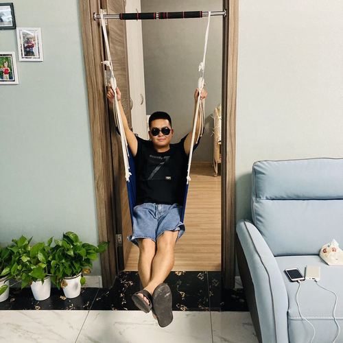 Children's swing indoor punch-free household children's Internet celebrity outdoor rocking blue chair camping supplies mountain hammock sports