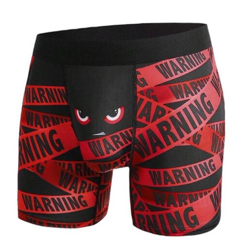 European and American cross-border exclusive men's quick-drying straight-leg pants printed men's four-sided underwear fitness straight-leg underwear factory wholesale