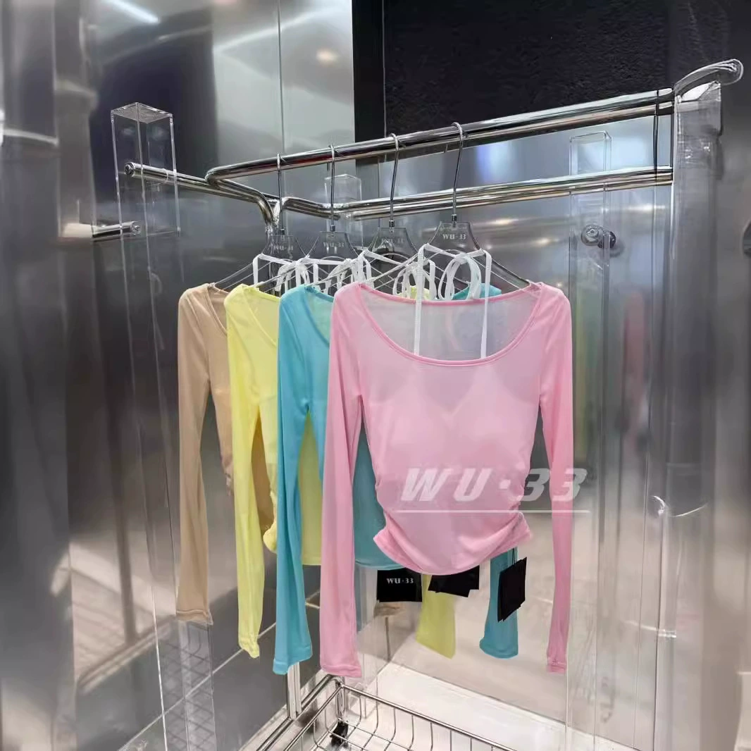 Новый сплошной цвет с длинными рукавами сетчатая одежда для солнцезащитного крема удобная и дышащая