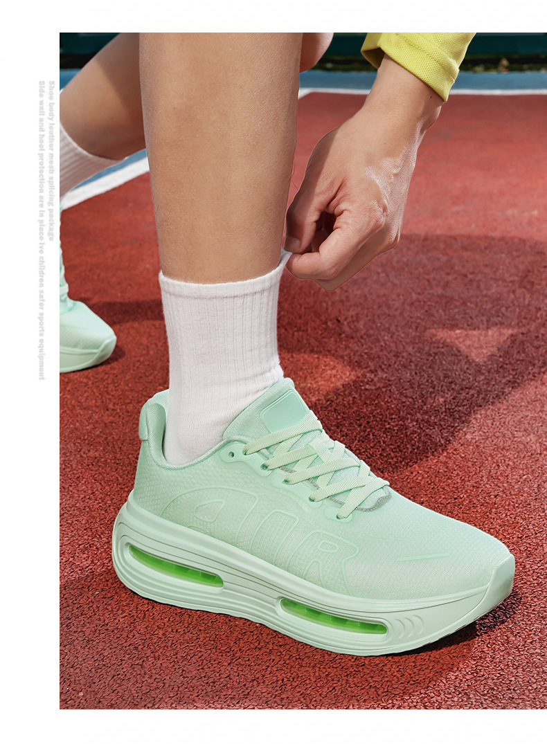Breathable Men's Running Trainers With Suede And Rubber Sole_voghion.com