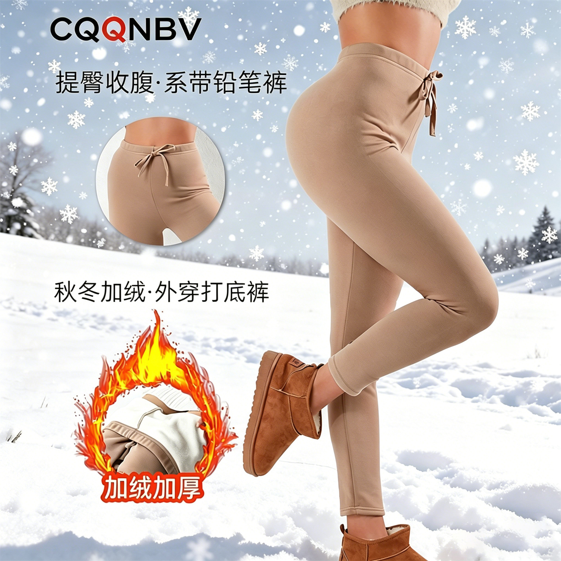 Transfronterizos cintura alta y camelón pantalones de mujer calzoncillos calientes de invierno y calzoncillos de calzoncillos gruesos al por mayor