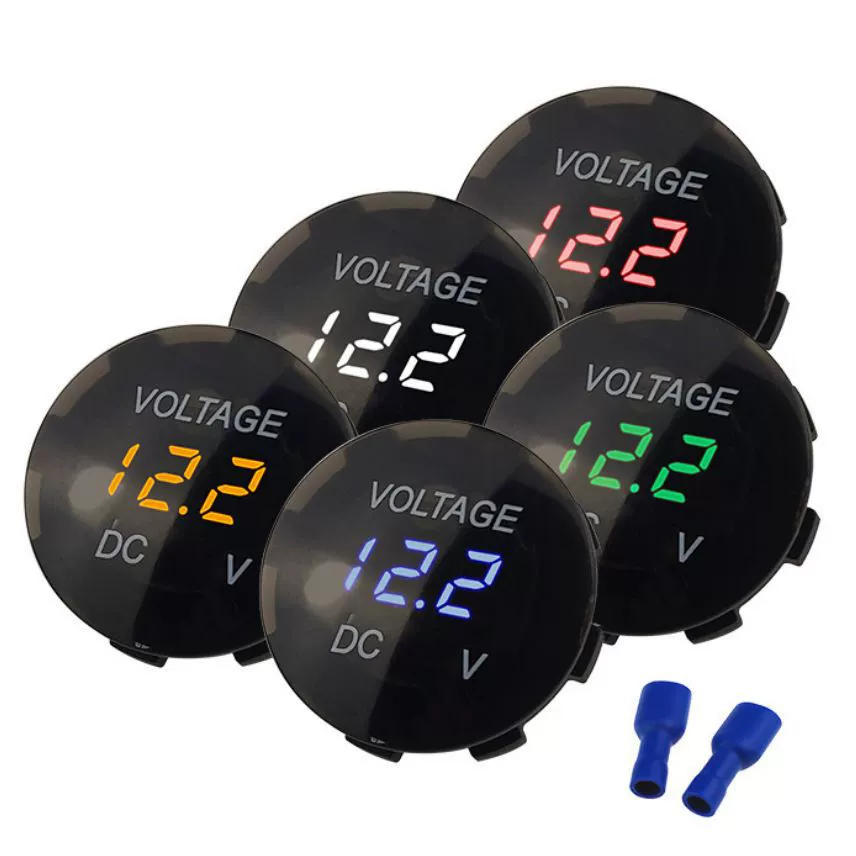 Модифицированный автомобильный аккумулятор вольтметр DC светодиодный цифровой дисплей 12 В мотоцикл автомобильный вольтметр детектор 24 В