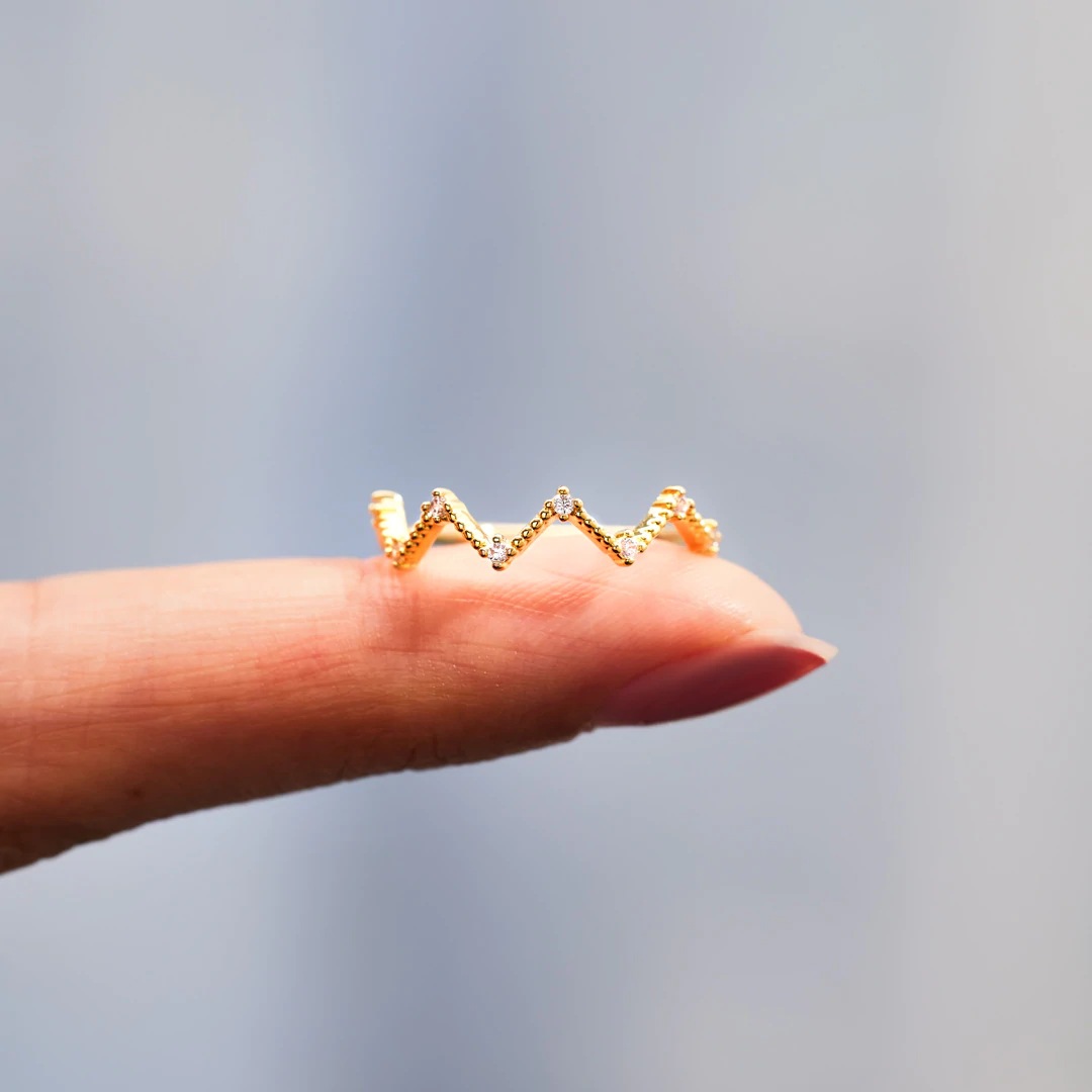 Women's Gender 925 Sterling Silver Zircon Geometric Rings 925 Sterling Silver Rings