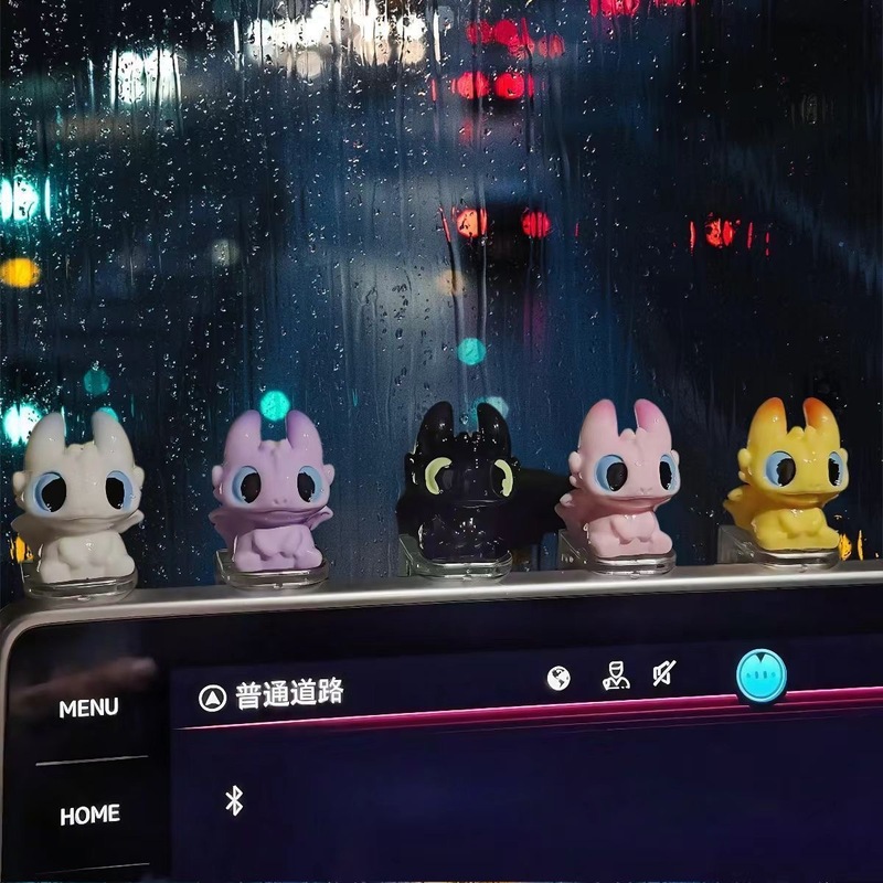 夜煞光煞公仔可爱无牙仔车载中控台玩偶显示屏趴趴小摆件|undefined