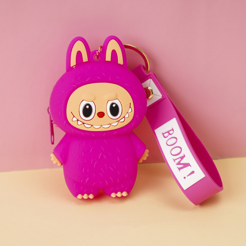 メーカーが生産するネズミ駆除パイオニアラブブキーホルダーペンダントシリコンバッグかわいい子供用小銭入れ|undefined