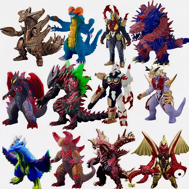 Large Soft Rubber Monster Ultraman Toy for Children, Chimera Belial Five Emperors Jointed Action Figure Model