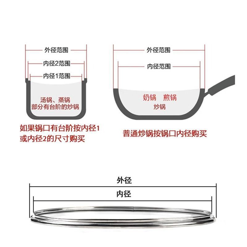锅盖钢化玻璃盖不锈钢炒锅盖家用透明盖子平底锅盖小奶锅G型盖30|undefined