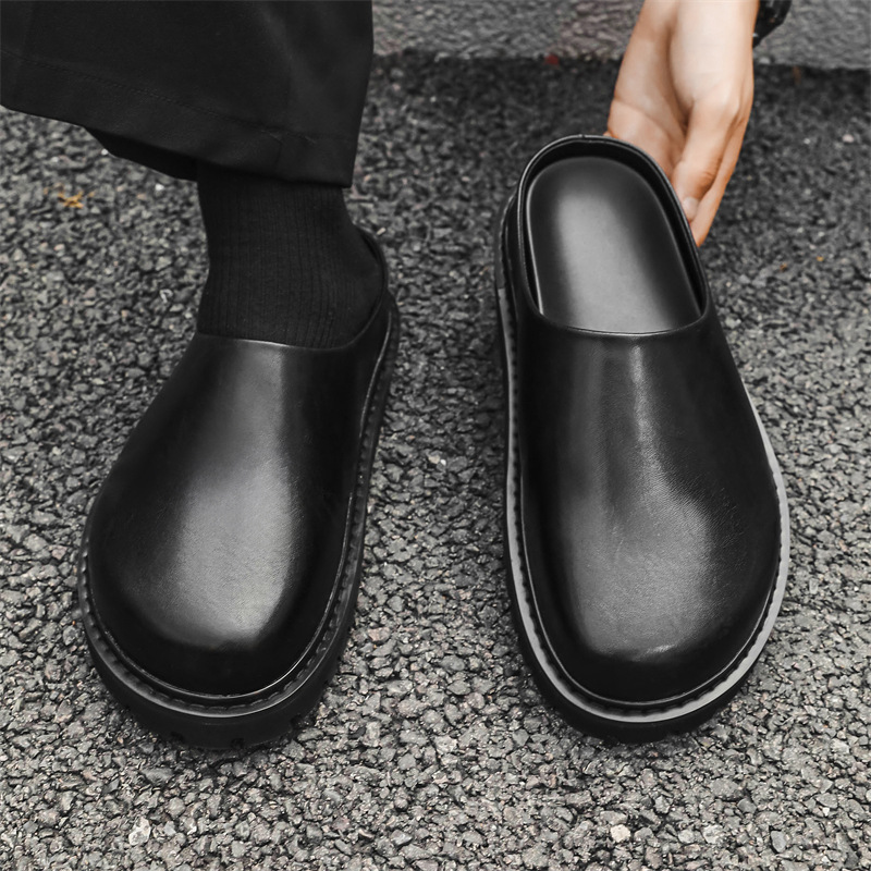 Pantofole uomo comode con suola alta antiscivolo alla moda_voghion.com