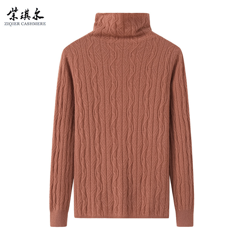 New Style Pile Collar Cashmere Self-Collar Cable Knitwear for Women, Elegant Work Clothing Casual Pullover Knitwear New Style Pile Collar Cashmere Self-Collar Cable Knitwear for Women, Elegant Work Clothing Casual Pullover Knitwear