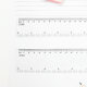Transparent 15/20/30cm plastic ruler measuring student office drawing appliance hard ruler factory wholesale source