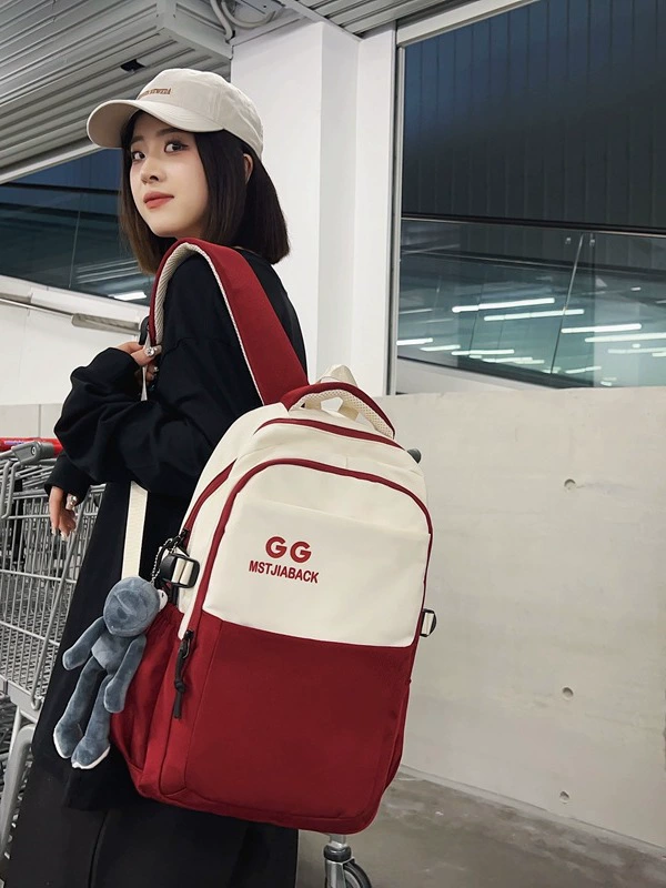 Capacious backpack for leisure for men and women, bag for traveling, Korean style