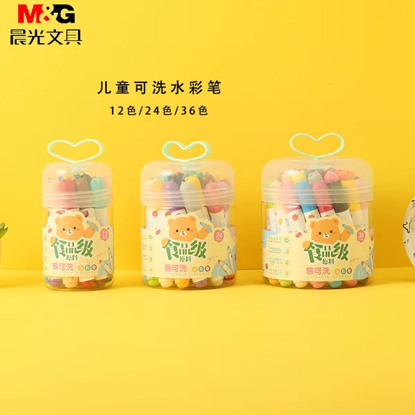 Chenguang Acp901Z Kidsren's Food Grade Easy-To-Wash Paintbrush Multi-Color Pen Toddler Graffiti Pen Watercolor Pen