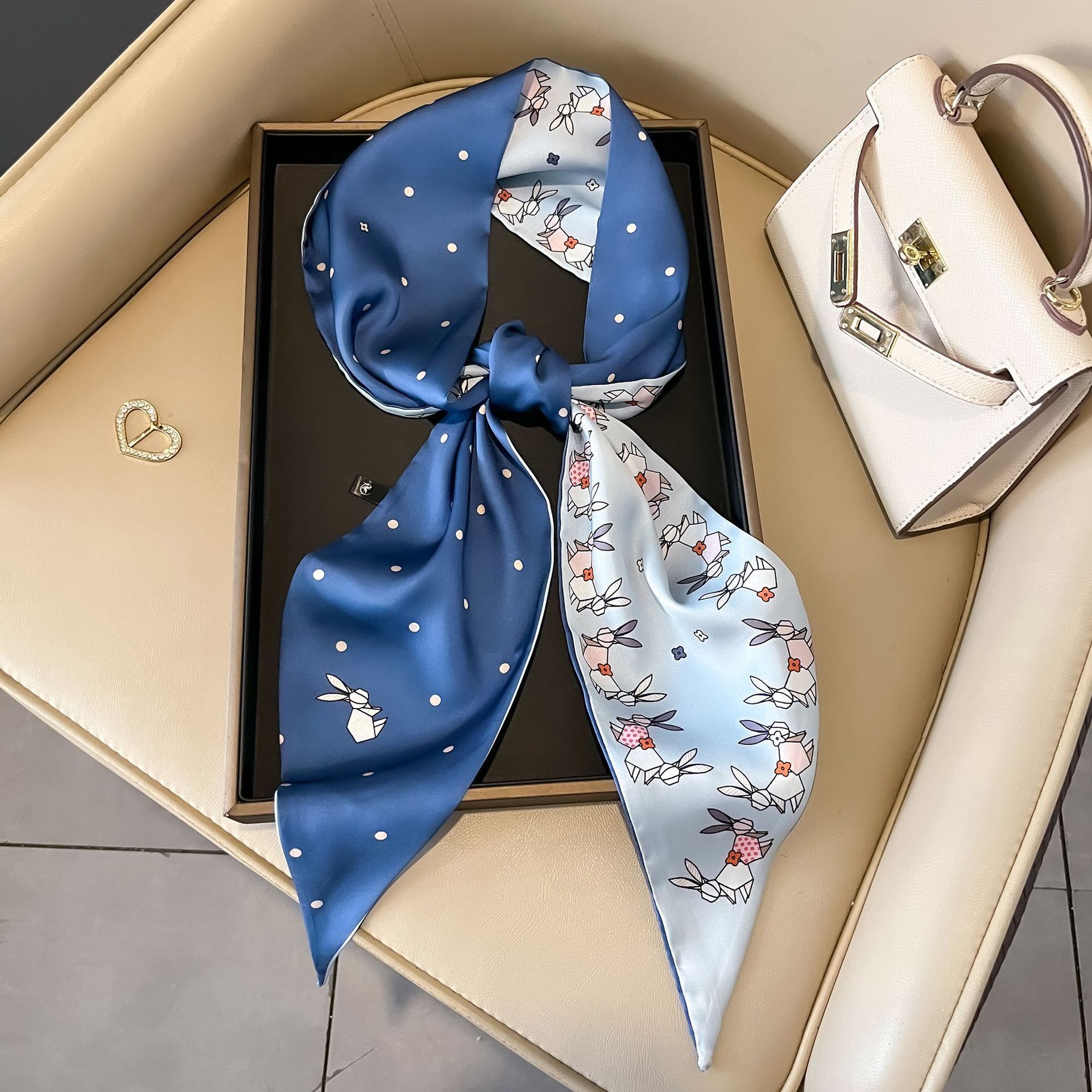 Nuevo caju pequeño cinturón de bufandas onduladas caju multifuncional cinturón de pelo de alta calidad bufandas profesionales