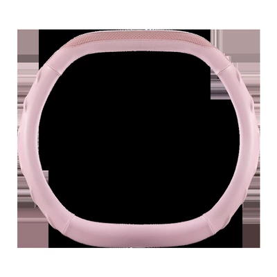 Steering wheel cover | a High-End Feel, Suitable for - s-2402-nappa-leather-double-d-type-ballet-pink-38cm