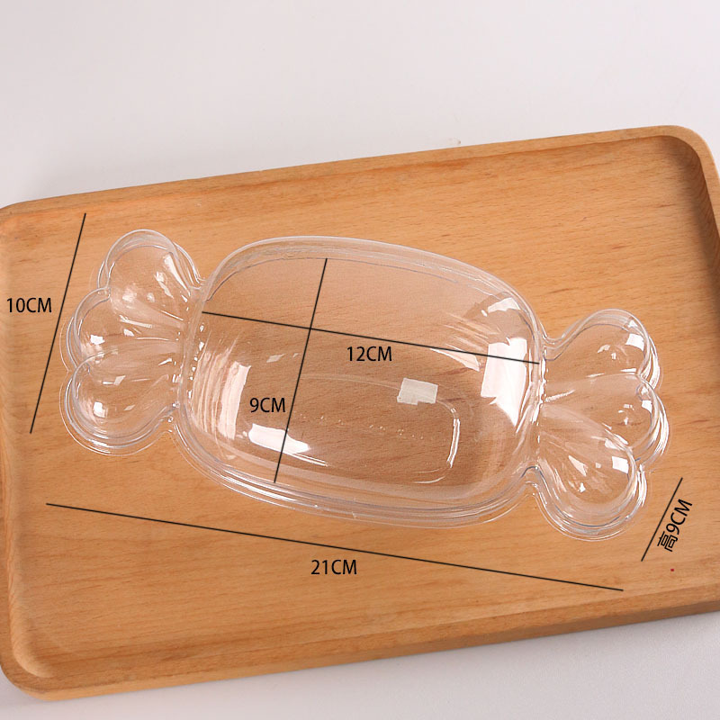 Caja de dulces transparente con cubierta mini macarón caja de embalaje de dulces día de los niños caja de embalaje de galletas sándwiches francesas