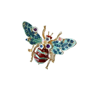 Cross-Border Enamel Retro Bee Brooch: Yaxa sancaqları