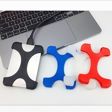 适用新西数希捷东芝2.5寸通用移动硬盘保护套X型套防摔硅胶硬盘套