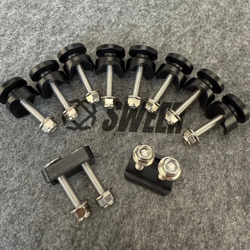 Universal Motorcycle Tail Box Buckle Aluminum Alloy Bottom Screw Kit Tail Box Accessories Kit Brand New Motorcycle Tail Box Accessories Kit