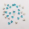 Cross -border Japanese crooked heart diamond diamond crystal crooked heart diamonds, youthful alien diamonds, super glittering stickers decoration
