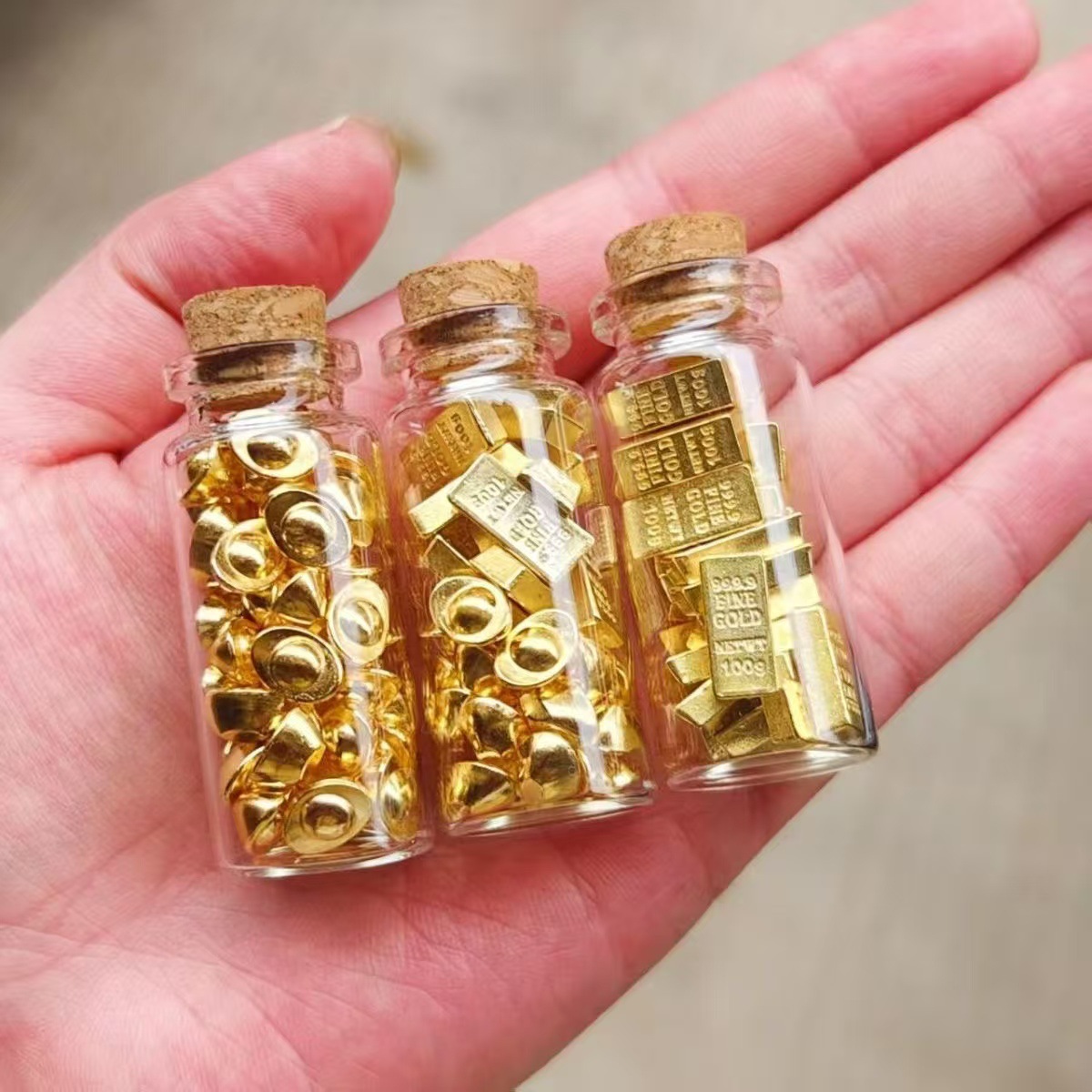 高颜值软木塞小玻璃瓶漂亮的装海螺贝壳的小瓶子便宜非常小的空瓶
