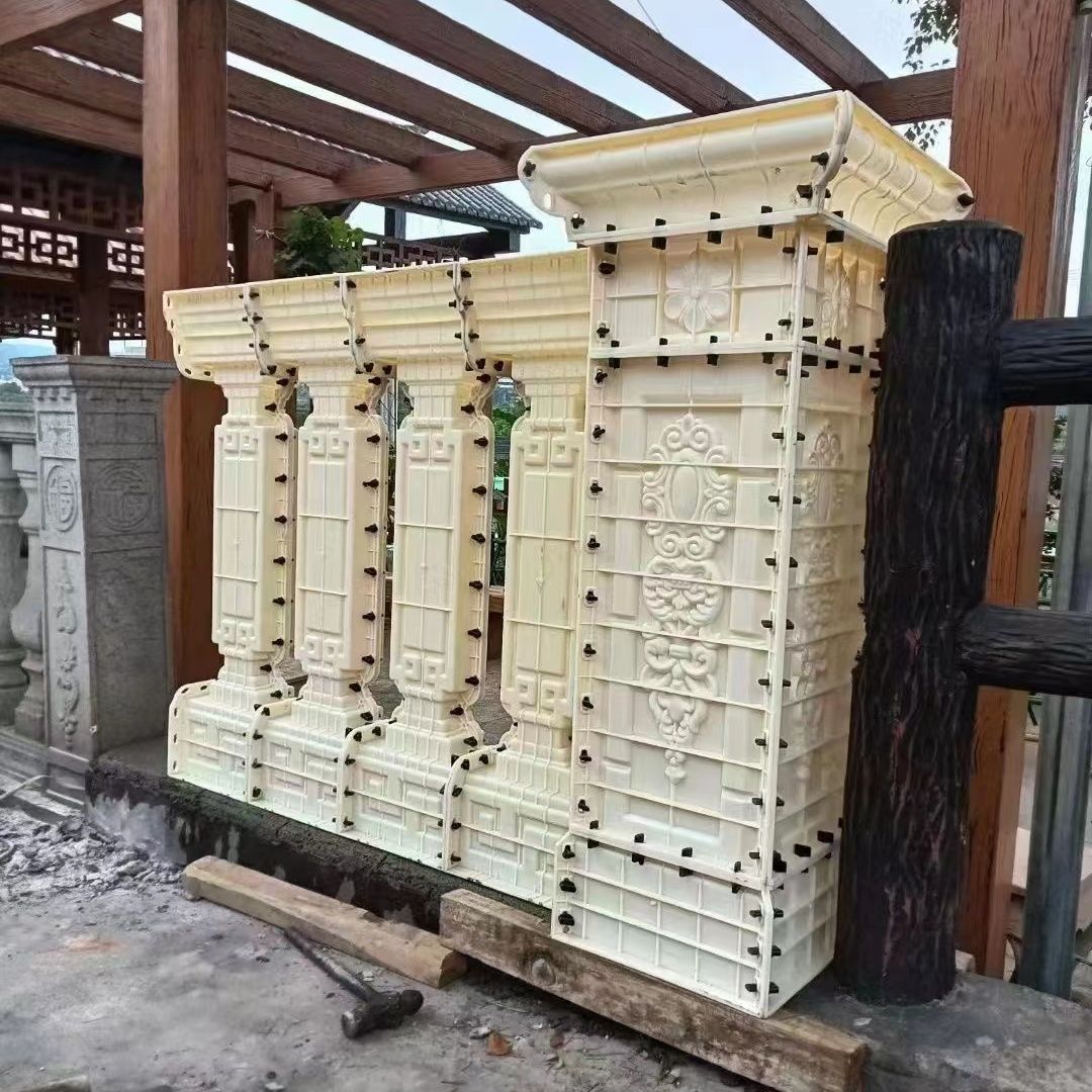 Molde para Barandilla de Columna Romana Reforzado para Balcón