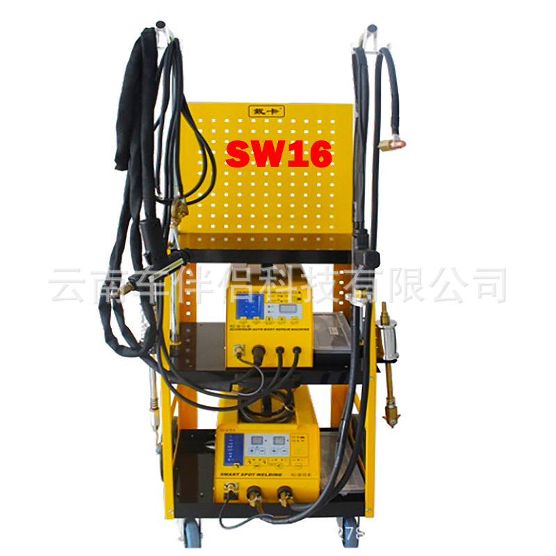 戴卡SW16铝/铁⻋⾝两⽤修复机车身外形修复机