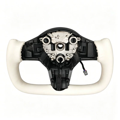 Suitable for Tesla Model Steering wheel - white