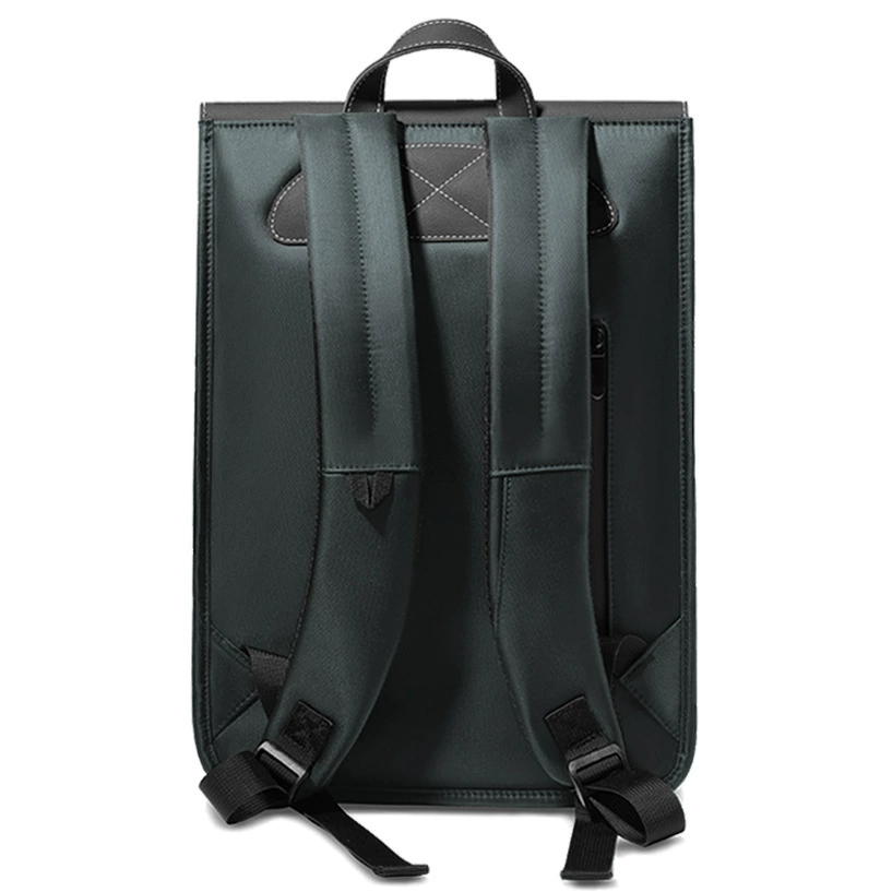 Men's fashionable backpack, laptop, school bag for leisure for elementary school students, waterproof bag, simple and elegant design, business version, 15inch