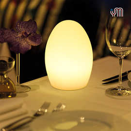 跨境led桌面氛围台灯酒吧简约usb充电遥控小夜灯床头灯氛围灯蛋灯