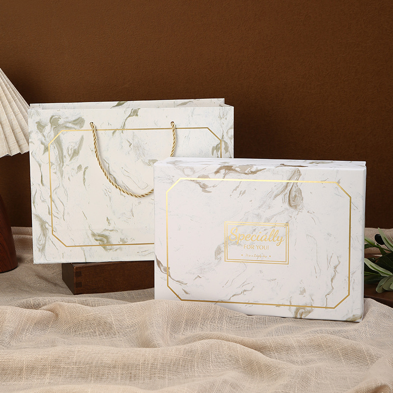 Caja de regalo de boda, caja vacía de alta gama, tamaño grande, estilo moderno, caja cuadrada para regalo de San Valentín, caja de embalaje para regalo con asa.