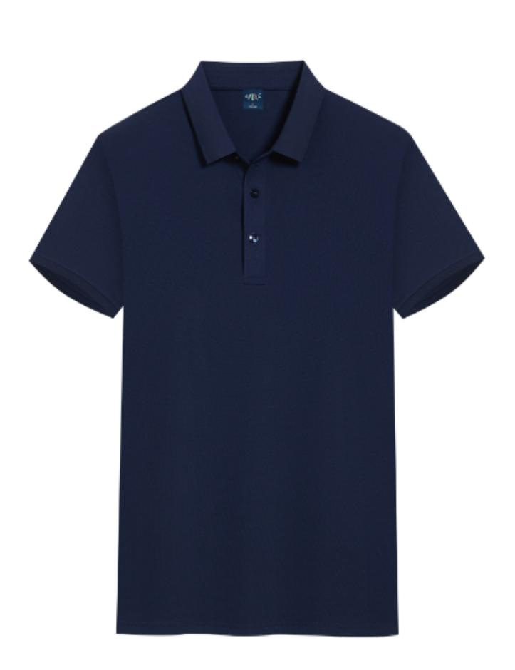 Camiseta de manga corta verano nuevo estilo elástico transpirable y agradable para la piel hombres negocios camisa POLO de manga corta estilo caliente de comercio exterior