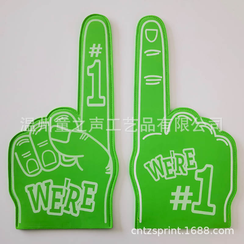 EVA Palm Victoria gesto Cheer guantes de esponja Cheer porristas fabricante