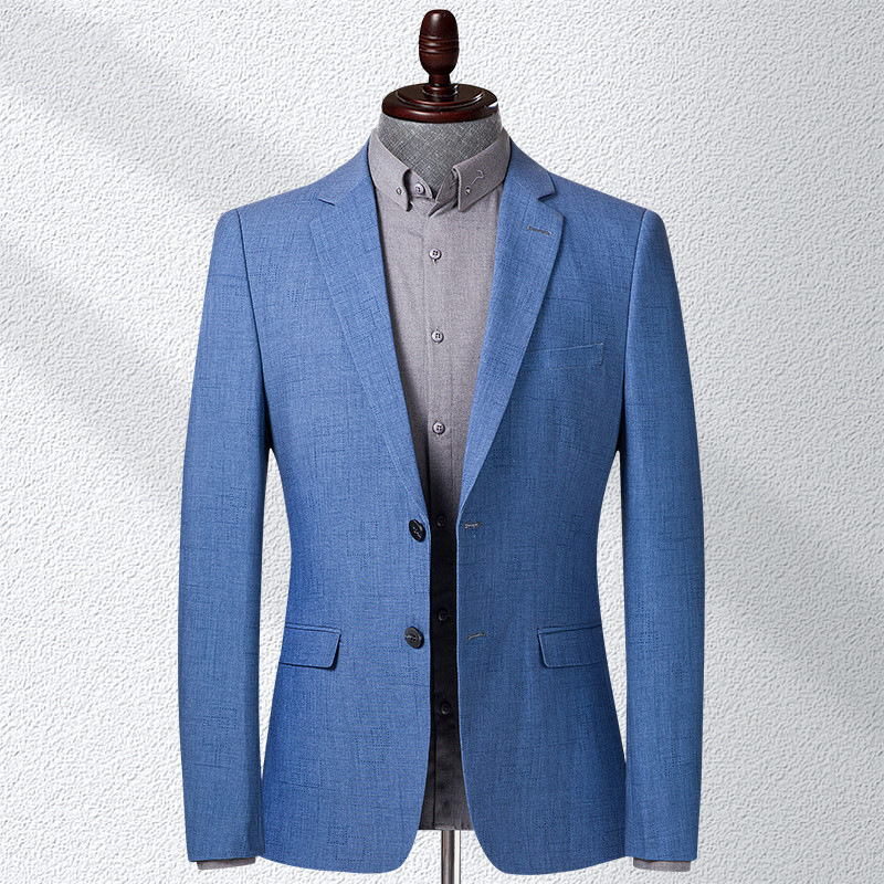 Dad Anti-wrinkle Single Piece Single Western Spring and Autumn Suit Jacket Men's Brand Thin Jacket Middle-aged Casual Suit Non-ironing