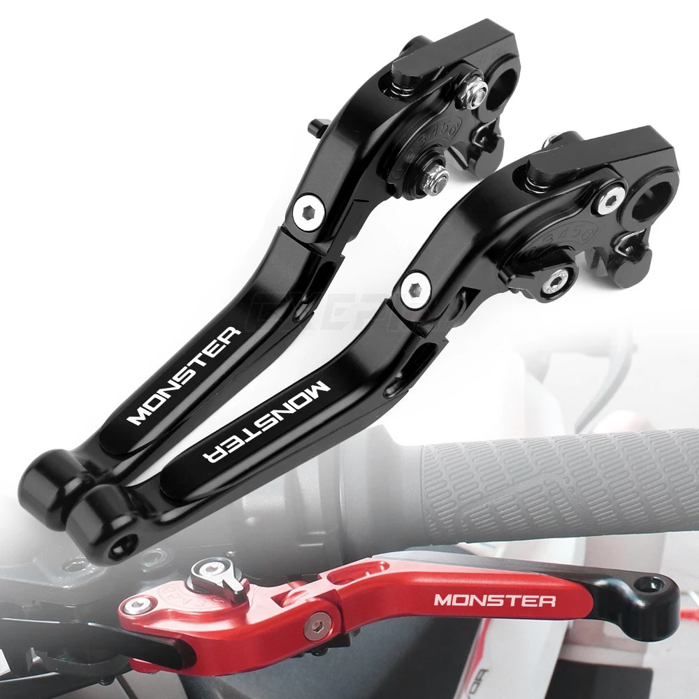 Suitable for Ducati Monster 696 Motorcycle Cnc Telescopic Folding Brake Clutch Handle Lever Horn