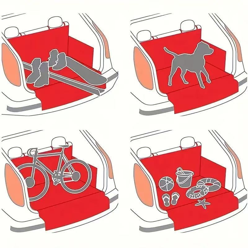 Car Trunk Pet Mat, Thickened Waterproof Car Pet Bed, Anti-Dirt Car Mat for Large and Medium-Sized Dogs