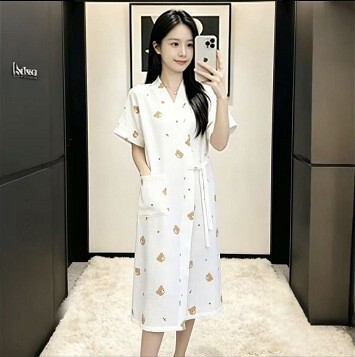 New Summer Bathrobe and Bath Skirt, Wearable at Home, Pure Cotton Gauze, Home Sleep Robe, Pajamas, Bath Wrap, Home Wear New Summer Bathrobe and Bath Skirt, Wearable at Home, Pure Cotton Gauze, Home Sleep Robe, Pajamas, Bath Wrap, Home Wear