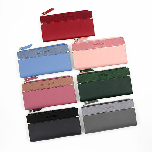 New style women's wallet simple and fashionable women's long wallet 20% off wallet clutch bag coin purse zipper bag