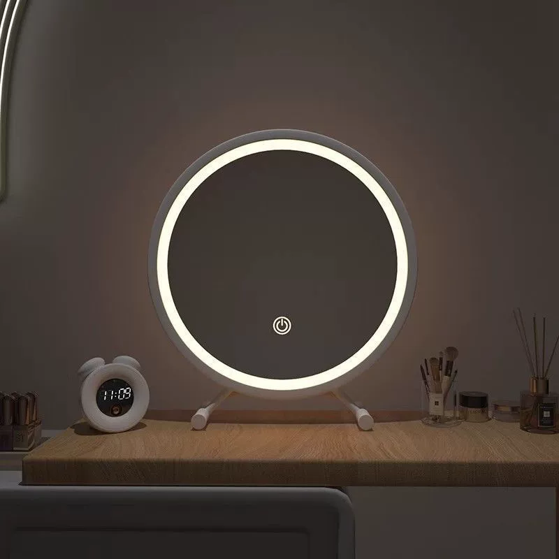 Dressing table with light, table fill light for students for bedroom, internet celebrity