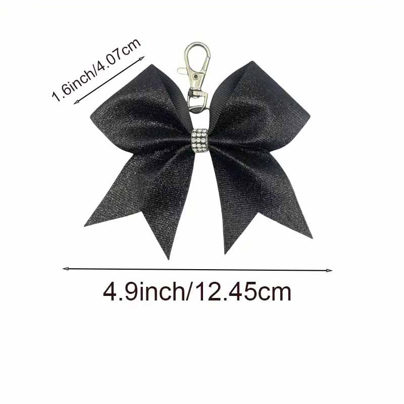Nuevo estilo de moda transfronteriza arco de cuero brillante llavero colgante personalidad diamante de amigas bolsas colgantes regalos