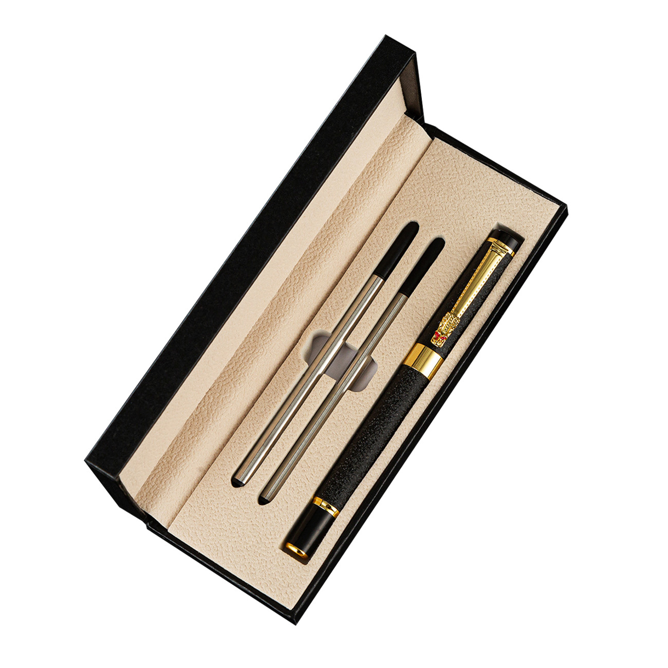 Bolígrafo arruga Negro