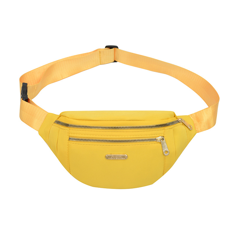 Bolso de cintura al por mayor de gran capacidad coreana bolso de cintura de moda de mujer doble cremallera bolso de cintura de teléfono móvil bolso de pecho de mujer