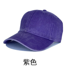 纯棉水洗棒球帽美式复古软顶棒球帽刺绣户外运动春秋遮阳鸭舌帽|undefined