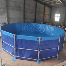 厂家定做锦鲤支架水池  设计PVC帆布池 支架养殖池 帆布鱼池