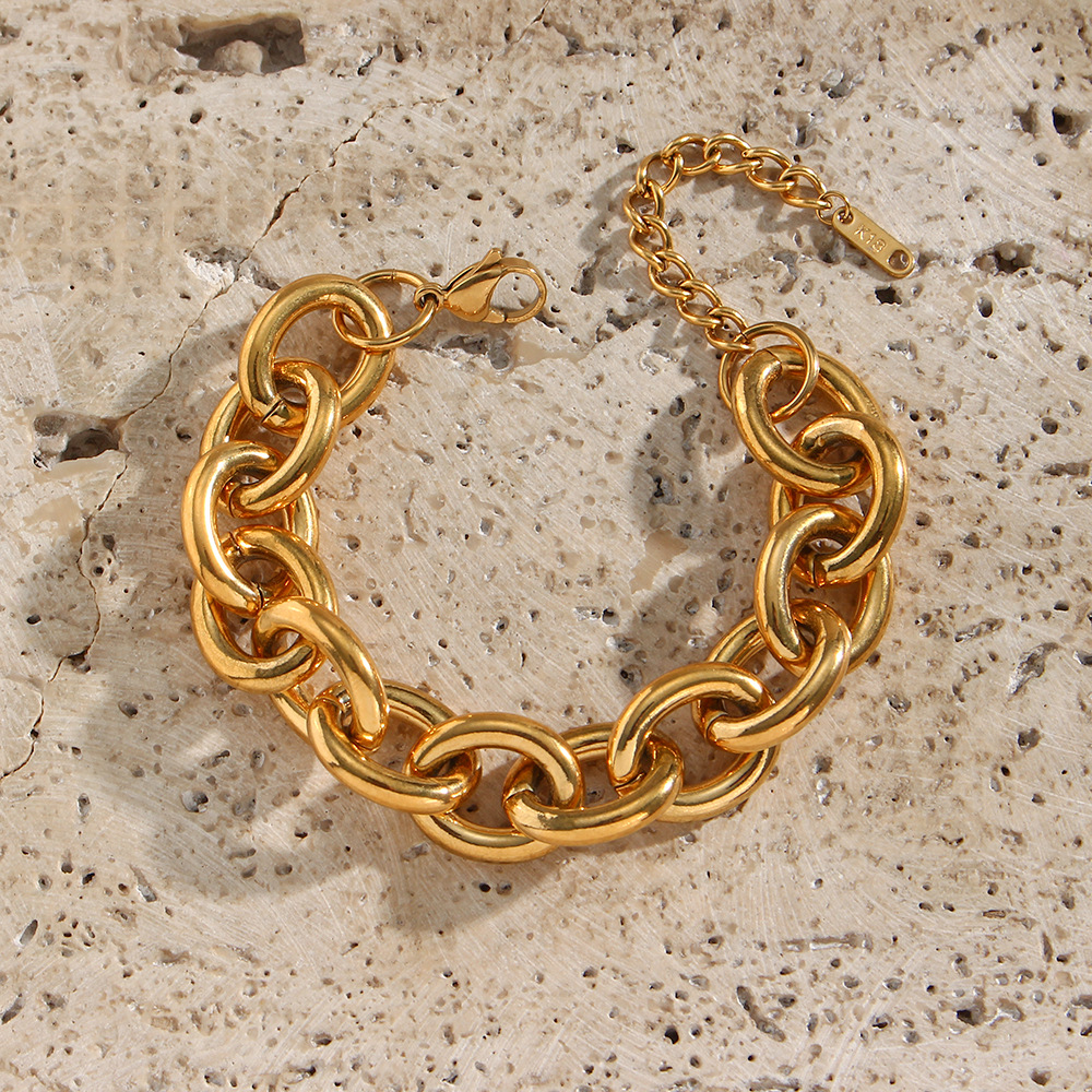 Fashion Geometric Stainless Steel Necklace Plating Stainless Steel Necklaces